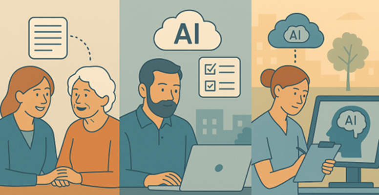 Illustration til AI i sundhedssektoren